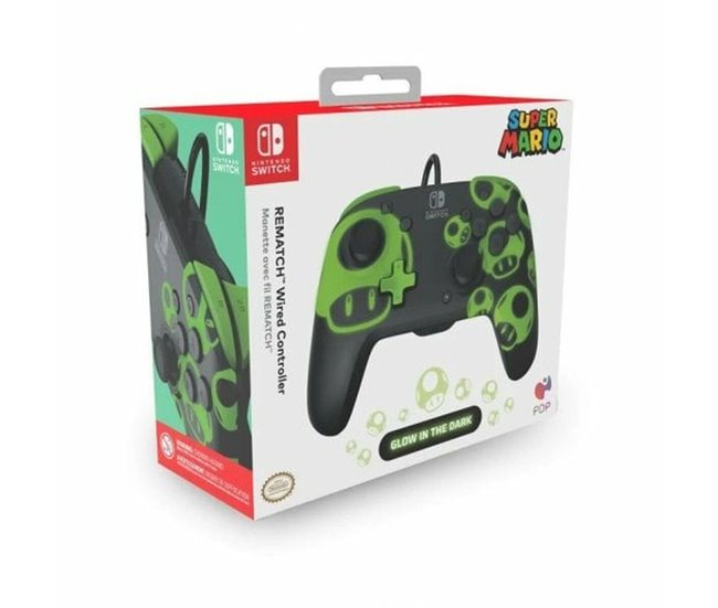 Comando Rematch Gamepad 1Up Preto