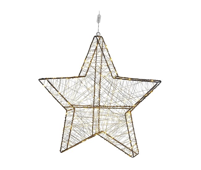 Beliani Decoração LED KURULA Cinza