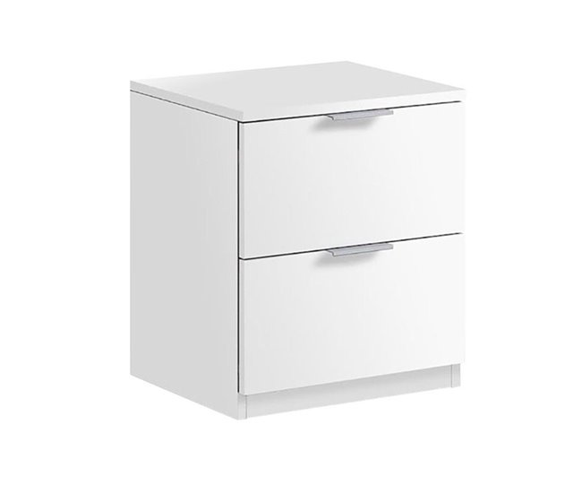  Mesa de cabeceira de baixo custo 38 Branco