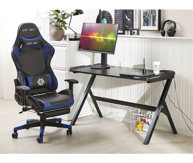 Beliani Secretária de jogos DANVERS Preto