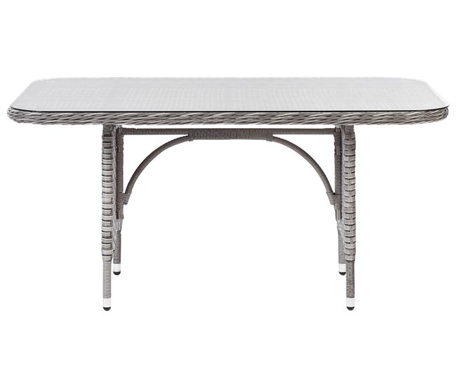 Beliani Conjunto lounge LACONA Cinza Escuro