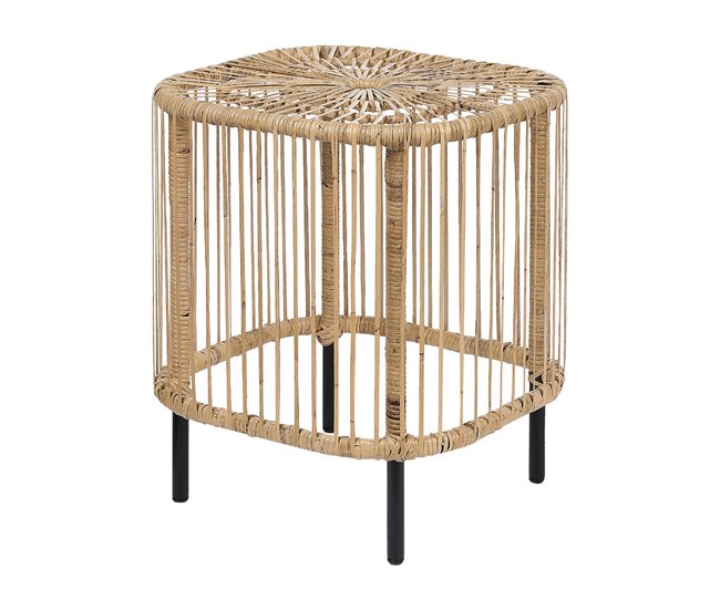 Beliani Conjunto lounge Rattan/vime MARATEA/CESENATICO Natural