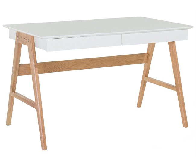 Beliani Conjunto de escritório ESCALANTE/SHESLAY Branco