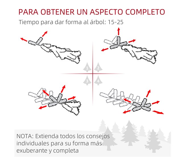 Árvore de Natal Artificial 180cm PVC HOMCOM, casa - natal Verde