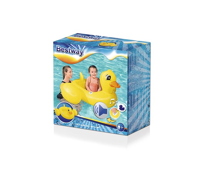 Barco insuflável para patos Amarelo