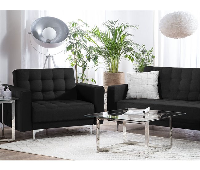 Beliani Sillón ABERDEEN Grafito