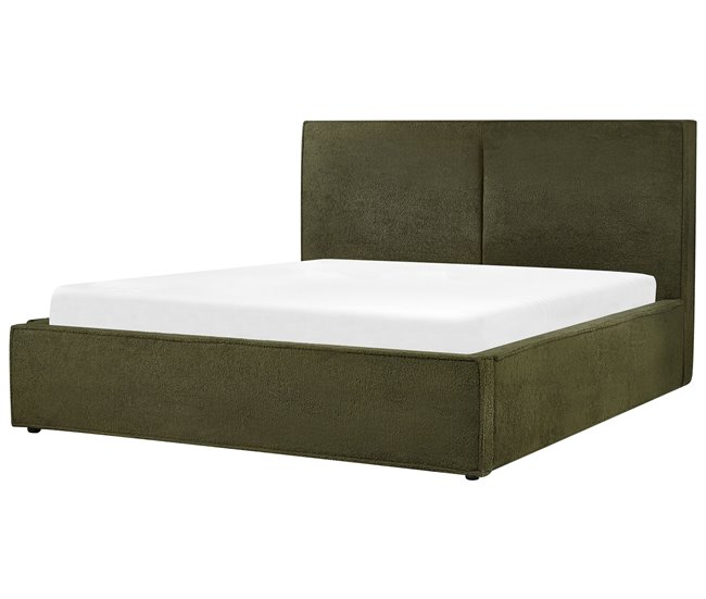 Beliani Cama baú Bouclé MOISSAC 177x224 Bege