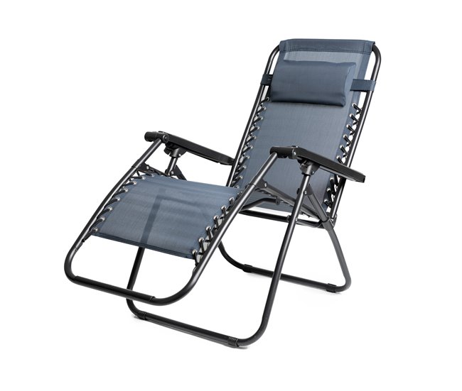 Conjunto de 2 cadeiras jardim multi-posições NERI  Azul