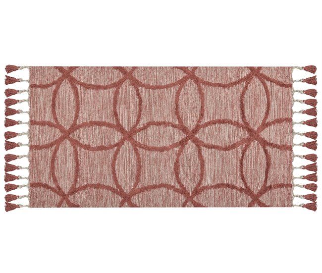 Beliani Pelos curtos KIRSEHIR 80x150 Vermelho