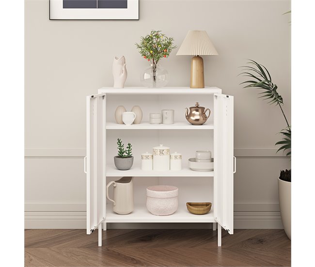 Armário de arquivo Pyhäranta  em aço Branco
