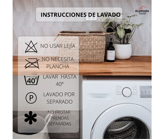  Acomoda Textil - Conjunto de lençóis Summer Plain. 