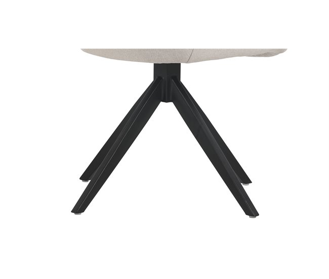 Cadeira de jantar giratória LLAVE Bege