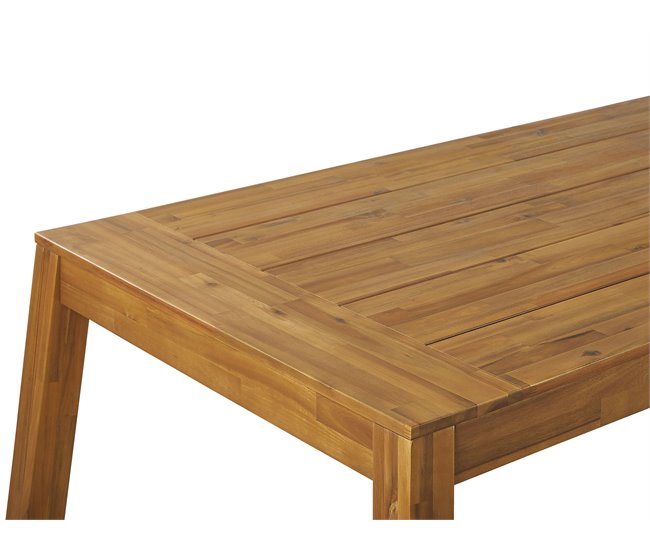 Beliani Conjunto de comedor LIVORNO Castanho