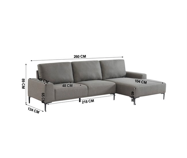 Chaise longue DANTE Bege