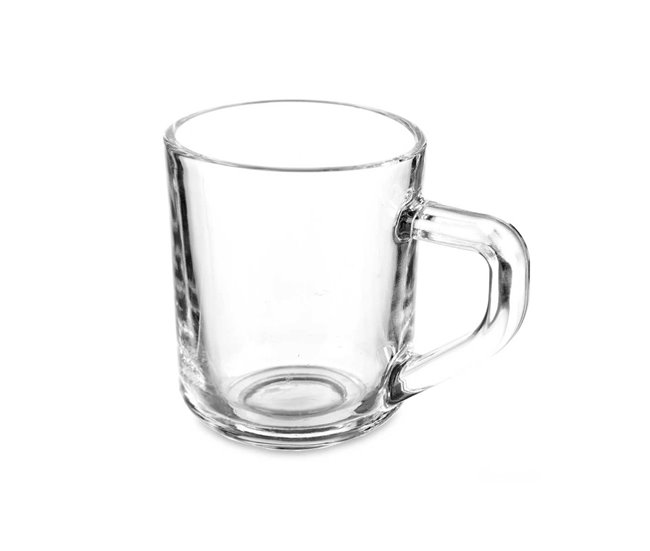 Conjunto de 4 xícaras de café com alça coleção VIVALTO Transparente