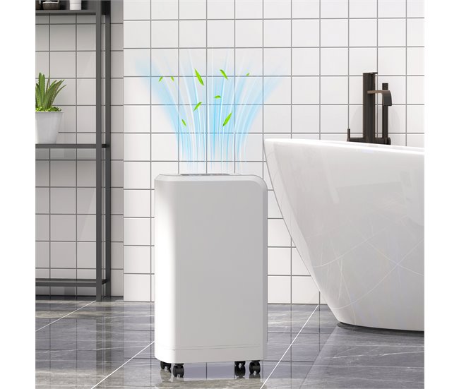 Desumidificador de Ar ABS HOMCOM Branco