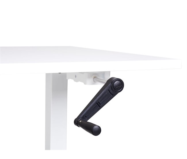 Beliani Secretária ajustável DESTIN III 120x72 Branco