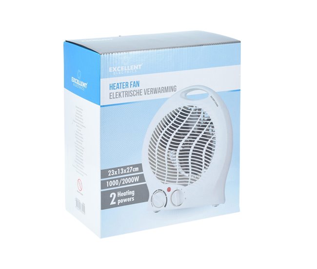 Ventilador aquecedor doméstico Well com controle de temperatura Branco