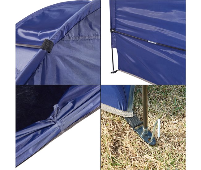 Tenda Bergendal portátil para 2 bicicletas 84x198 Azul