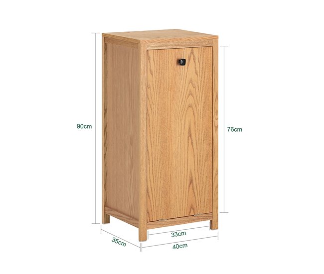 SoBuy BZR96-N Cesto para roupa suja BZR96-N com 1 cesto Natural