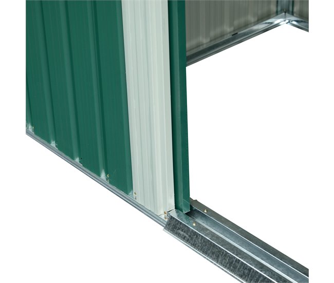 Abrigo de Jardim Aço Galvanizado Outsunny Verde