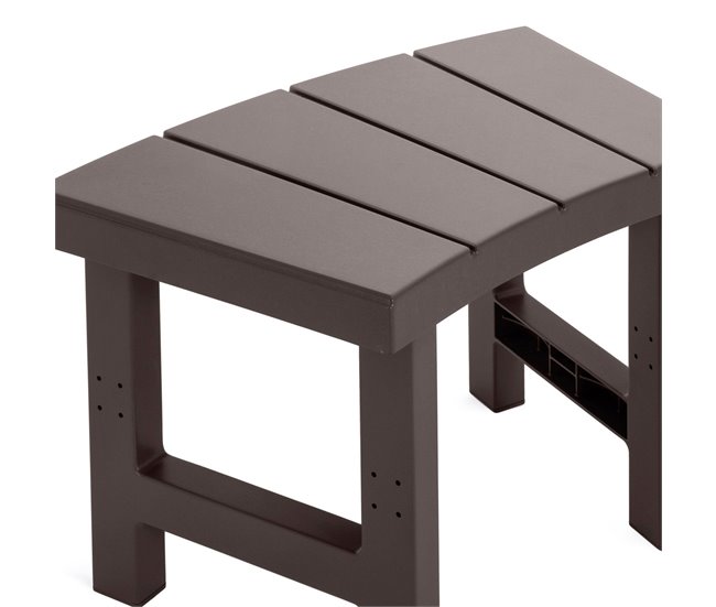 INTEX Pacote de 2 bancos médios para spa circular para 4 pessoas Castanho