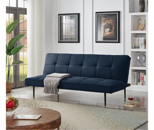 Sofá cama 3 lugares BOWY Azul