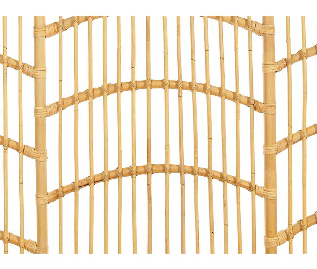Beliani Cama com estrado Rattan/vime DOMEYROT 147x207 Castanho