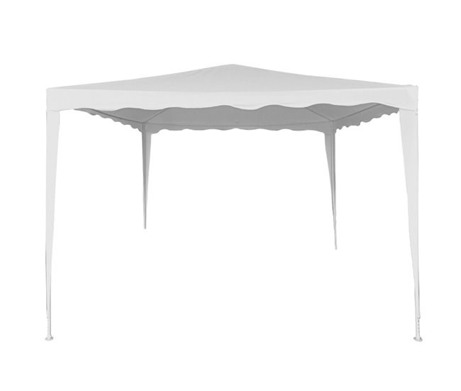 Gazebo de jardim em poliéster branco Aktive Garden Branco