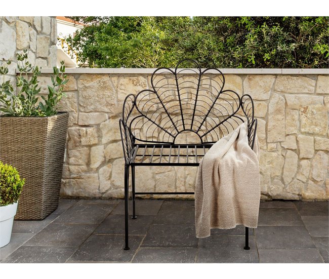 Beliani Cadeira de jardim LIGURIA Preto