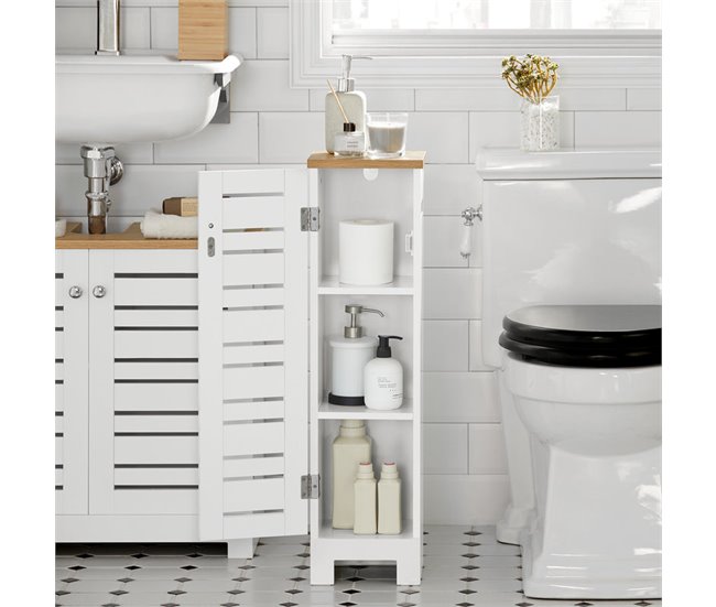 Armário para rolos de papel higiénico SoBuy BZR85-W SoBuy BZR85-W Branco