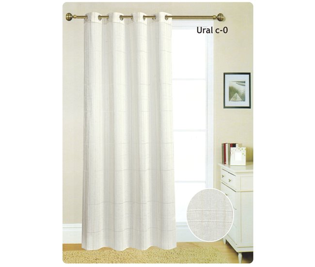Cortina ollados URAL 140X260 cm Cru