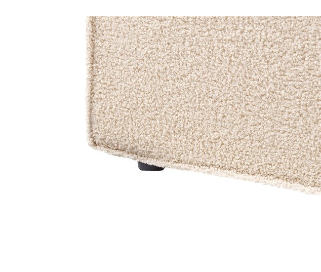 Beliani Cama baú Bouclé MOISSAC 197x224 Bege