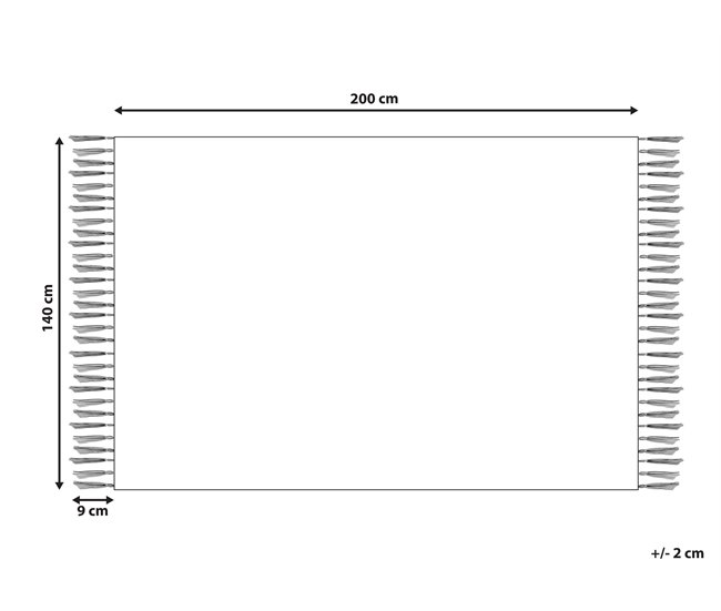 Beliani Pelos curtos ARDAHAN 140x200 Bege