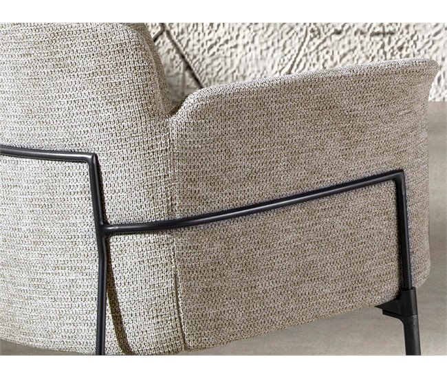 ANGEL CERDA Cadeira em tecido AlumÍnio