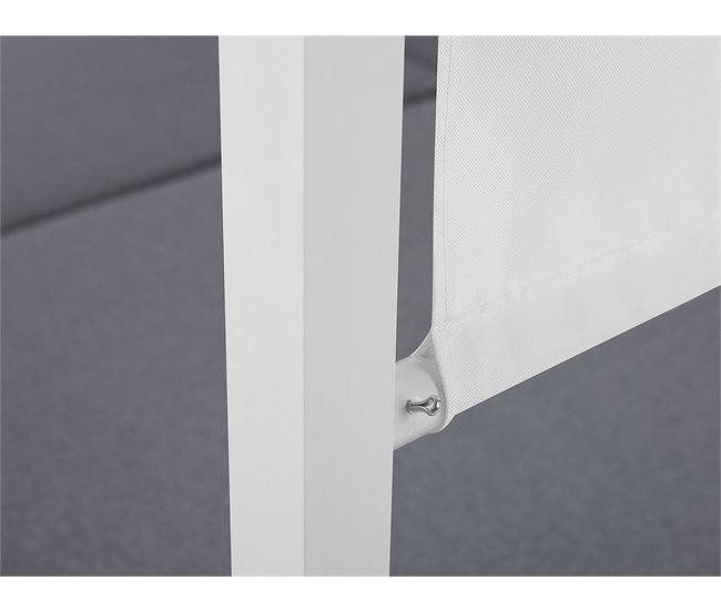 Beliani Cama de jardim PALLANZA Branco
