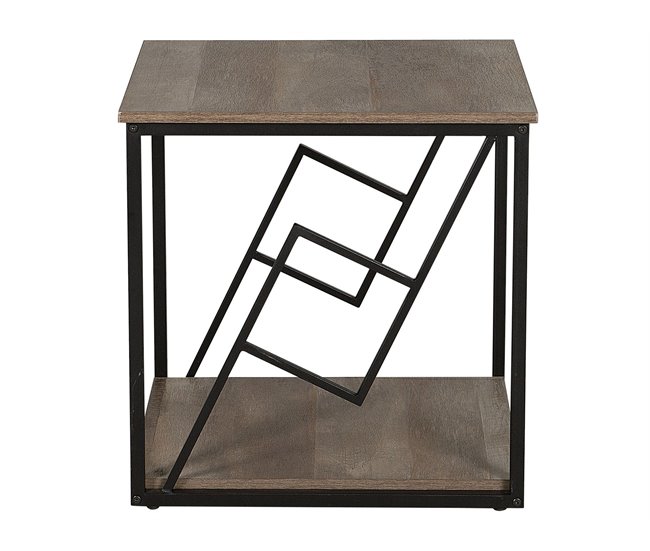 Beliani Mesa de apoio FORRES 56x56 Castanho
