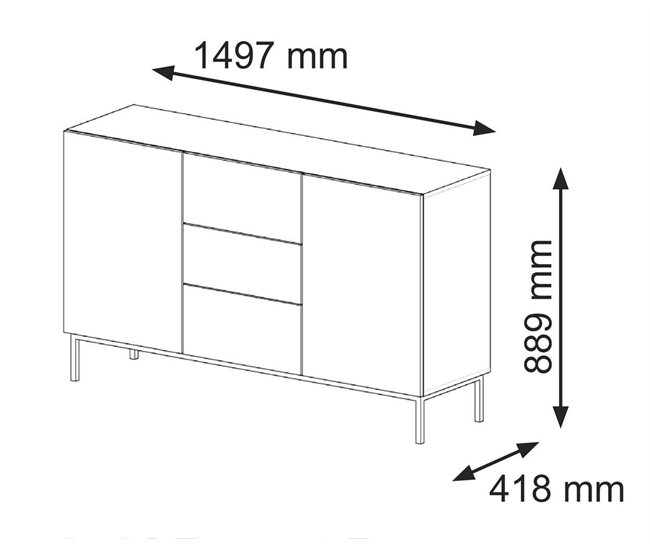 APARADOR RAVENNA B 150 Branco