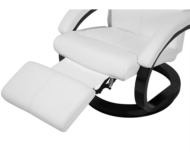 Beliani Sillón reclinable MIGHT Branco