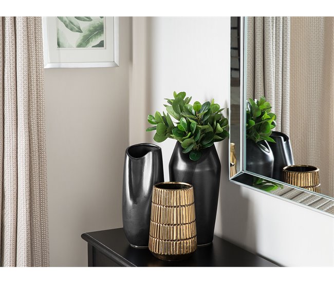Beliani Jarro decorativo APAMEA Preto