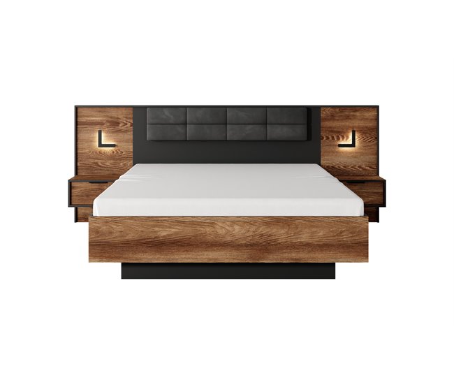 Mesa Cabeceira MILTON (juego de 2) Castanho