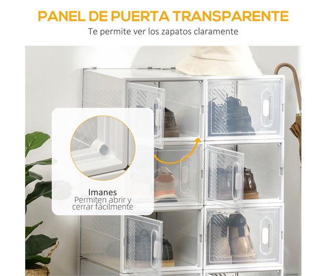 Armário Modular PP HOMCOM, casa - móveis de armazenamento 28 Branco
