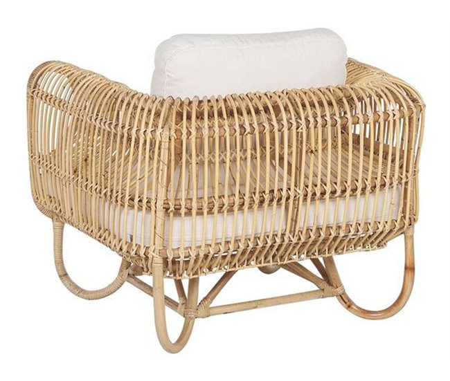 Beliani Conjunto lounge Rattan/vime DOLCEDO / LIMNI Bege
