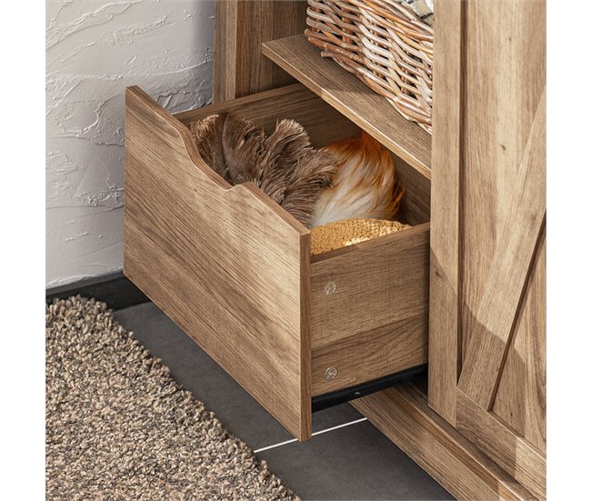 Aparador SoBuy FSB59-BR - Porta deslizante Granary Castanho