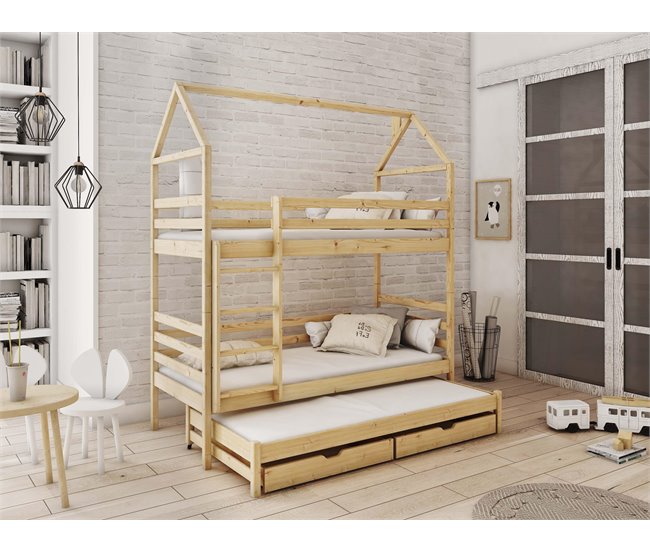 ESTRUTURA CAMA INFANTIL DALIA 98x188 Bege