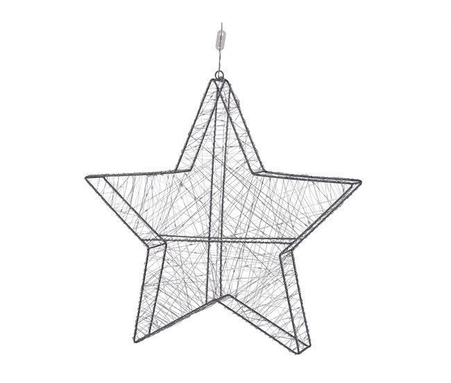 Beliani Decoração LED KURULA Cinza