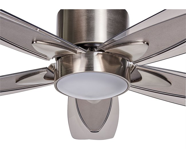 Beliani Lâmpada de teto com ventilador COYOTE Cinza