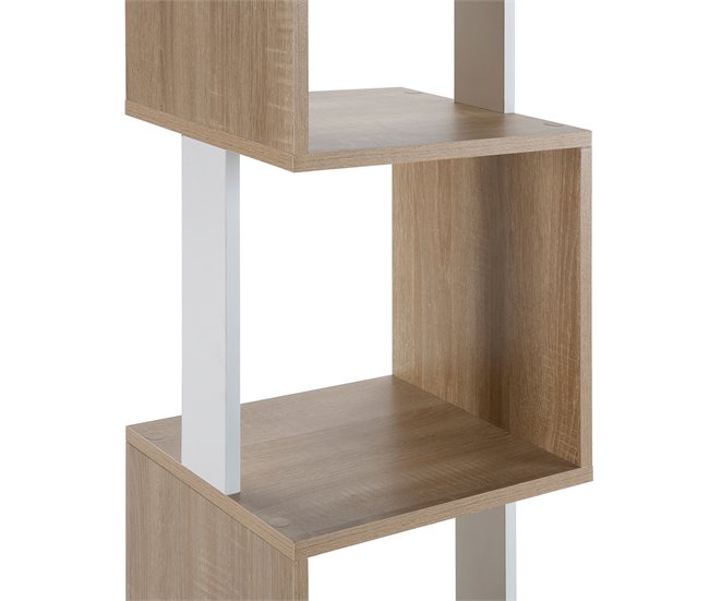 Estante Maldivas 5 espaços 35 Madeira