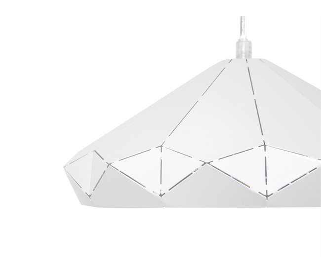 Beliani Candeeiro de tecto NEVOLA Branco
