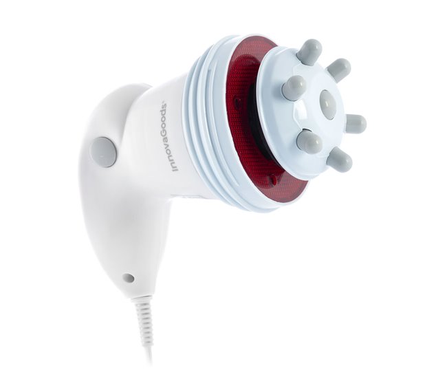 Aparelho de Massagem Anticelulítico Vibratório com Infravermelhos 5 em 1 Branco